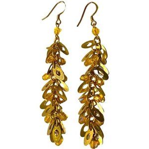 Vintage?Gold Tone Dangle Earrings